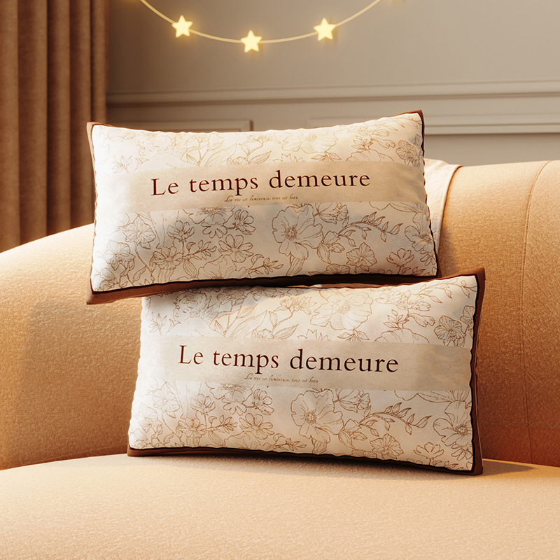 Designer Pillows Case Decorative Throw Pillow Luxury Fashion Vintage Fleece Pillowcase Cover Case Covers Wool Pillowcases Sofa Home White Black only P