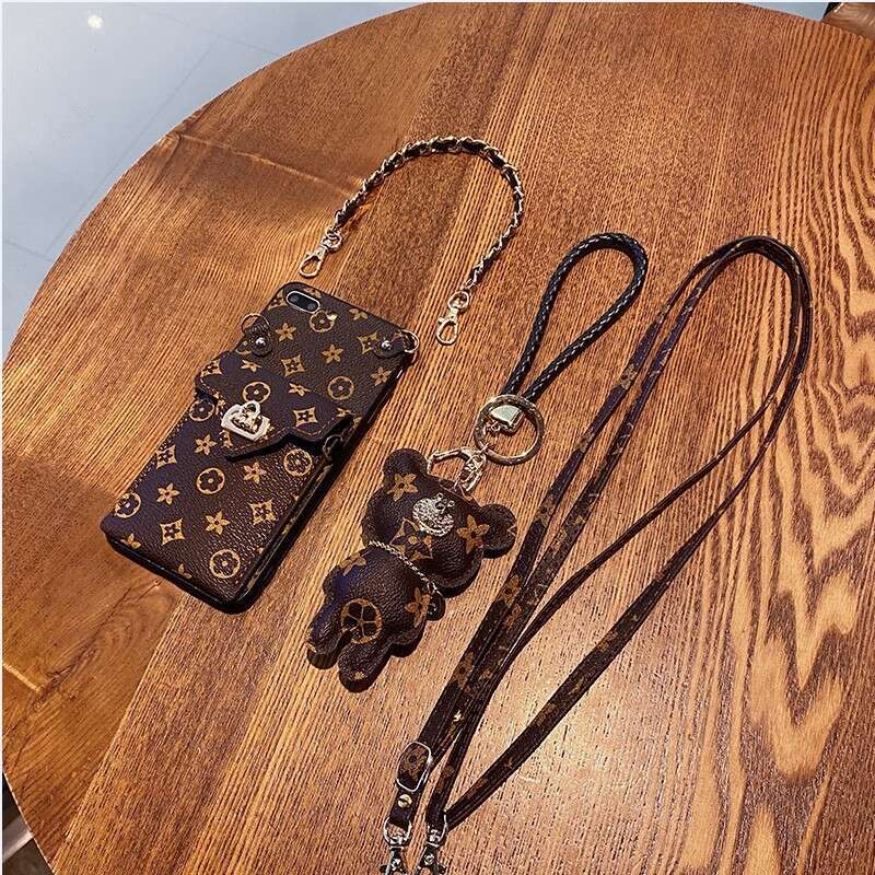 Compatible with Apple 15 Phone Case iPhone 13 Premium Feel Monogram 12 Pro Max Coin Card Holder XR New Women's Style XS