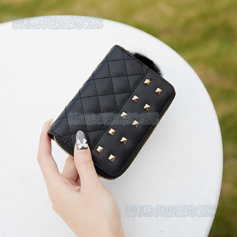 2025 New Fashion Womens Wallet Clutch Short Coin Purse Quilted Decor Card Holder H250804