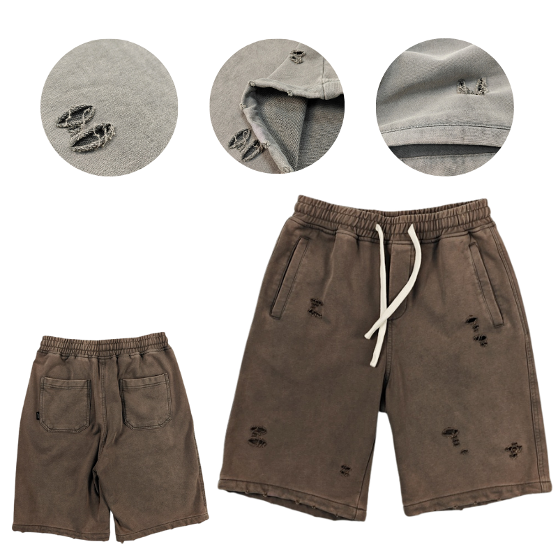 Personalized Comfort Fit for Him - Stylish Short Pants With Elastic Waistband Options Comfortable and breathable fabric