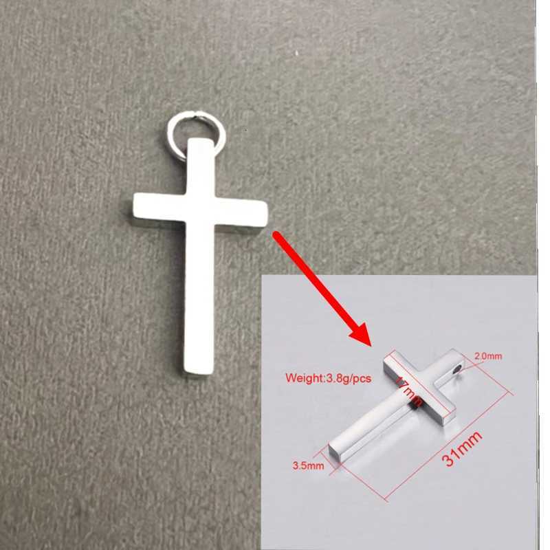 Exquisite Cross Pendant with Stainless Steel Polishing and Electroplating Cross Accessories Exquisite Gifts G250802