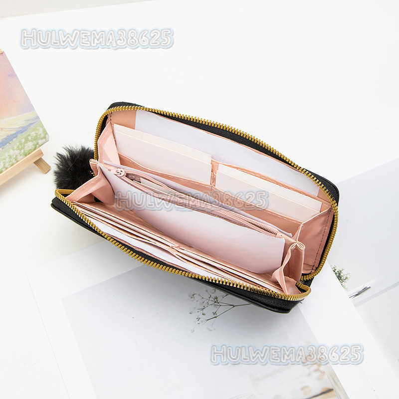 Sweet Style Diagonal Stripe Long Wallet 2025 New Simple Zipper Womens Clutch H250804