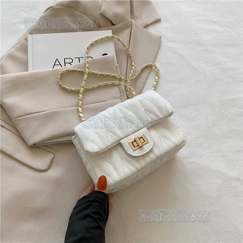 Fashion Single Shoulder Bag for Women 2025 Spring Summer New Simple Casual Chain Crossbody Bag Trendy Niche Small Square Bag H250804