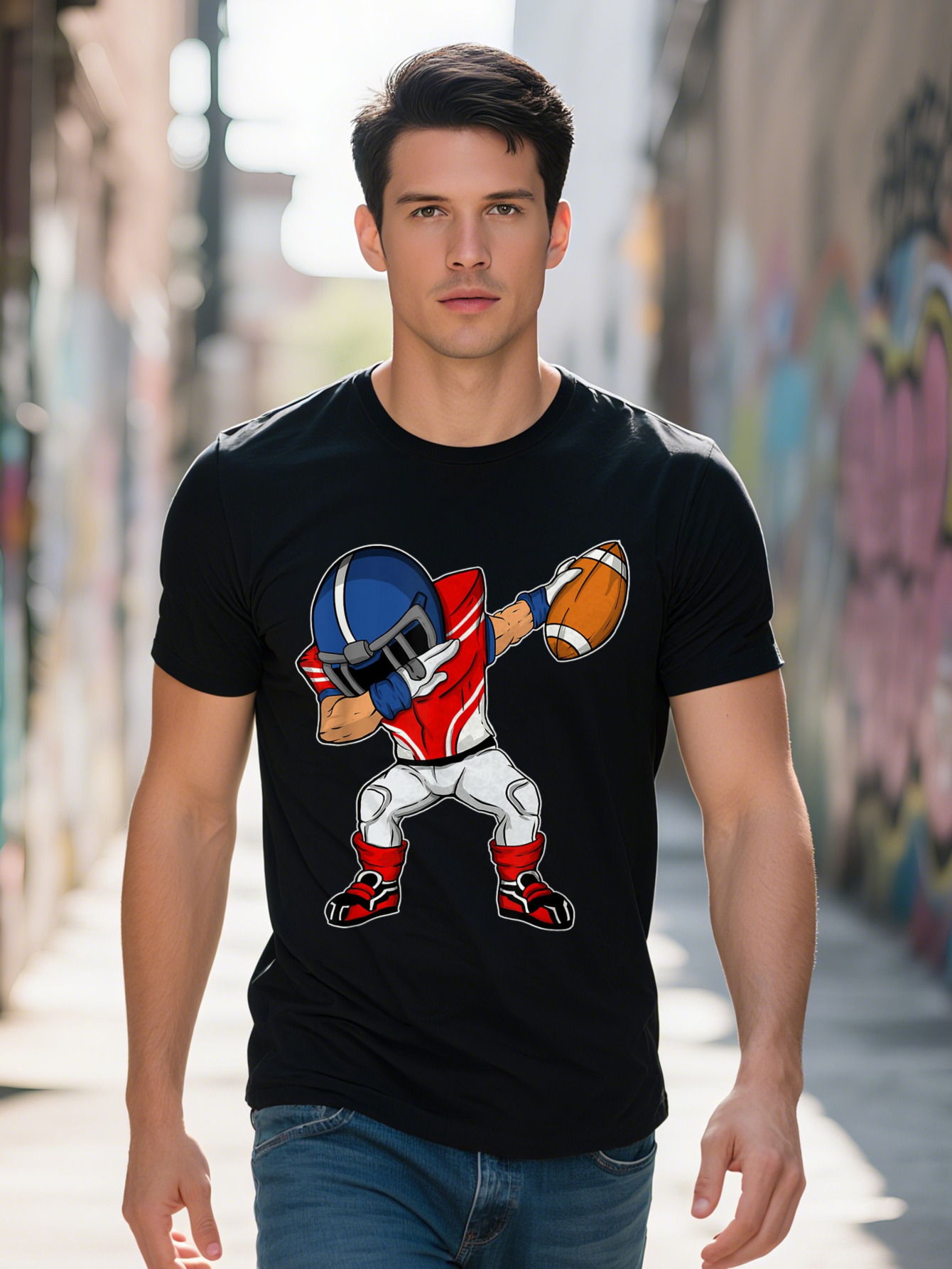 Dabbing Player American Football Season Dab Dance T Shirt d1432 53739