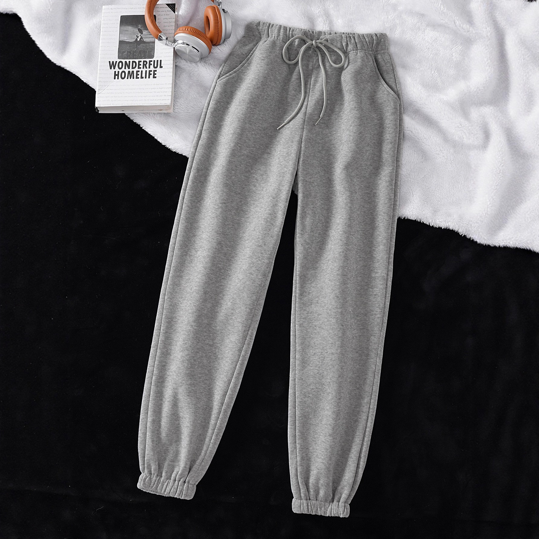 Free shipping designer Women Autumn Winter New Wish Casual Loose StraightLeg Sweatpants High quality clothing
