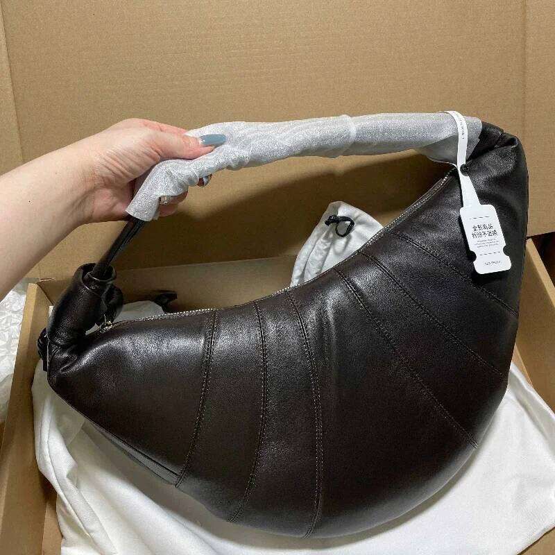SS Lambskin Croissant High end Light Underarm Women s Handbag Brand Original Dumpling Bag bag
