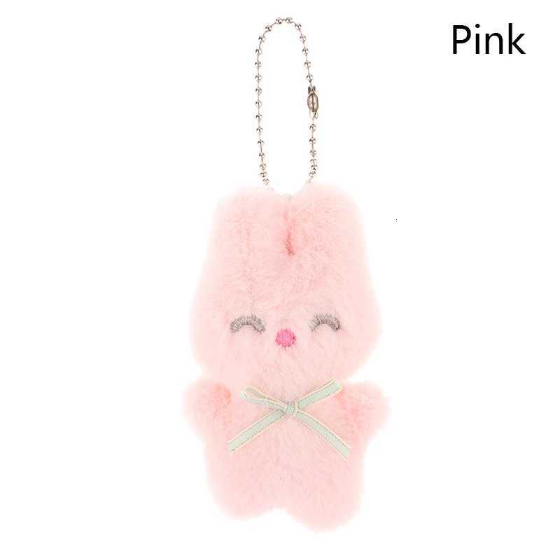 ute Squinting Rabbit Plush Toy Cartoon Bunny Pendant Soft Stuffed Doll Keychain Backpack Car Bag Key Ring Decor Kid Gift G250802