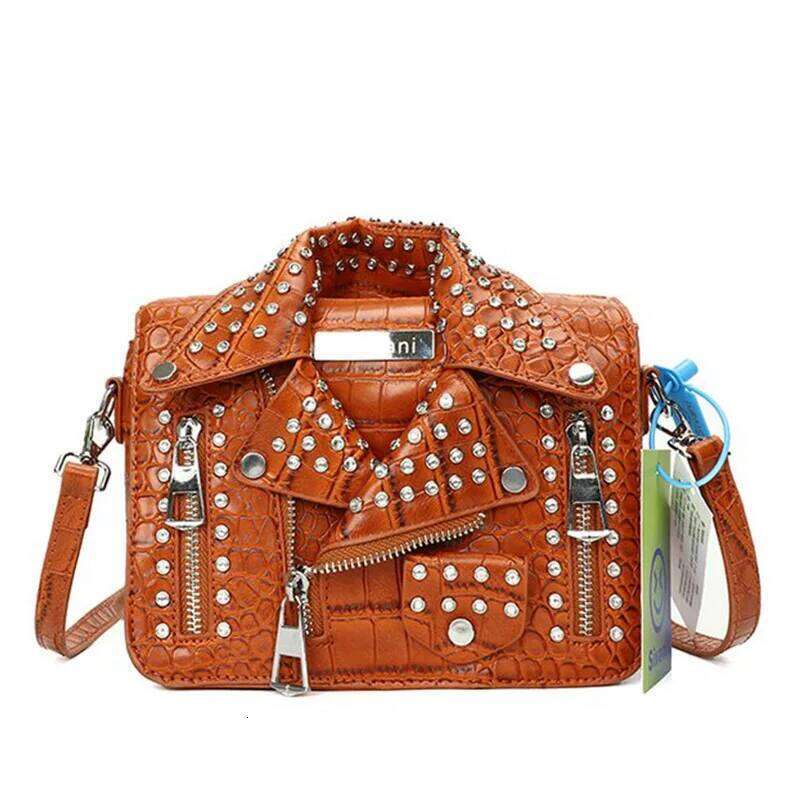 Fashion Jacket Design Crossbody Rivet Clothes Shape Women Handbag Purse Brand Designer Lady Shoulder Bags Women's Bag