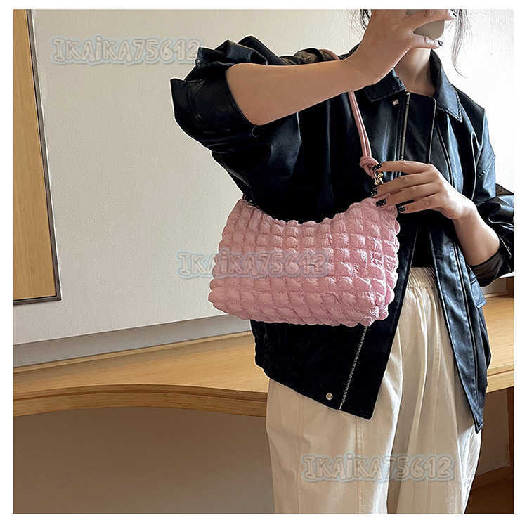 2025 Bag for Women Soft Wrinkled Underarm Bag Fashionable Trendy Single Shoulder Bag Style Simple H250804