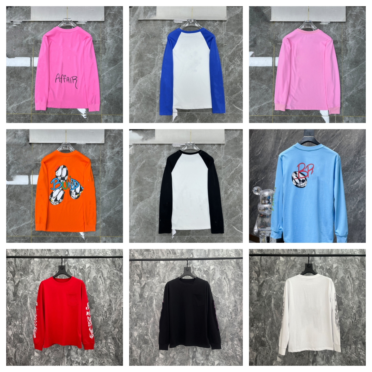 Designer fashionable street style T-shirts men's and women's T-shirts designer chromesshirts printed T-shirts spring and fashionable long-sleeved tee DY0804-1