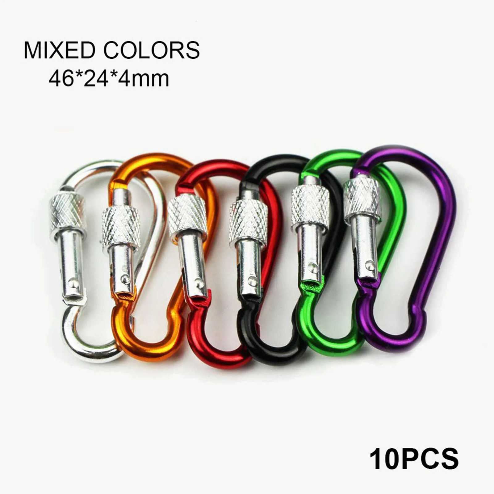 10PCS Small S Type D Gourd Round Star Heart Shaped 5cm Carabiner Set 10pcs Hook Clips Keychain G250802