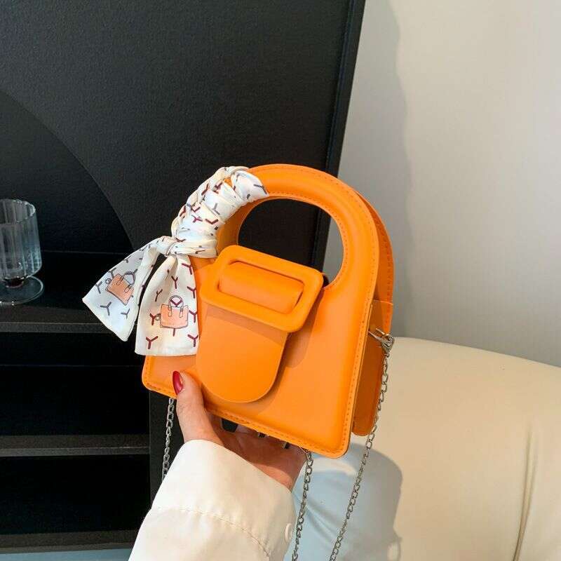 Women New Niche Design Shoulder Bag Mandbag Chain Small Square High-Level Simple Messenger Bag