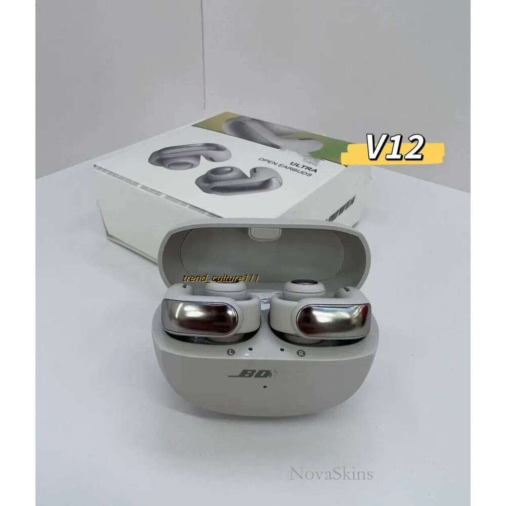 New Ultra Open Wireless Bluetooth V12 Earclip Space Audio Not In Earphones