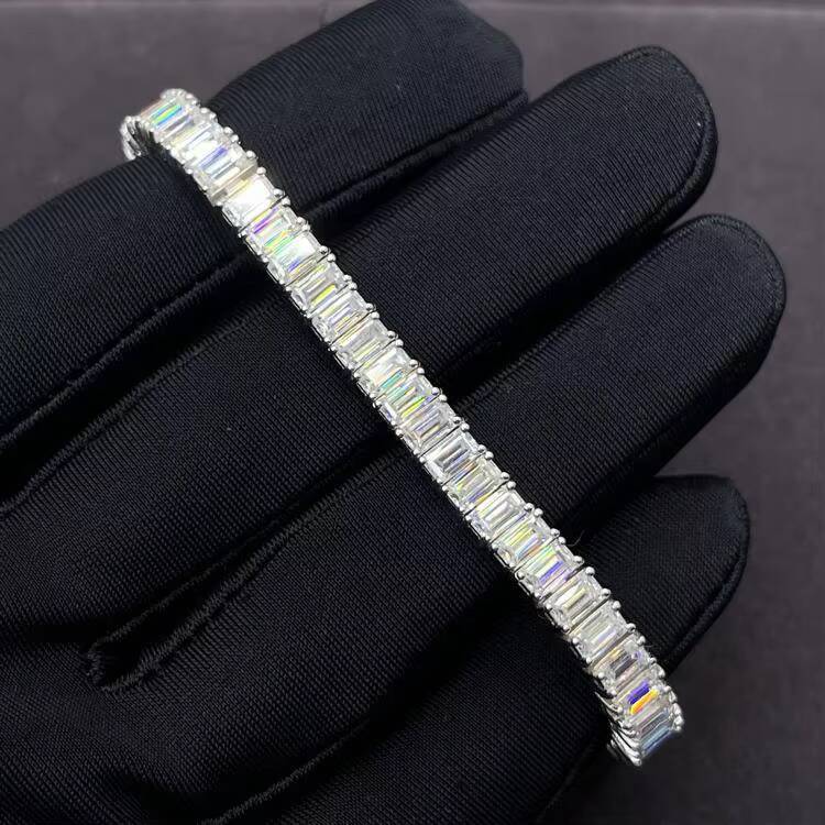 VOAINO 2CT 10K 14K 18K Gold Lab Grown Diamond Tennis Bracelet Fine Jewelry Eternity Bracelet Women