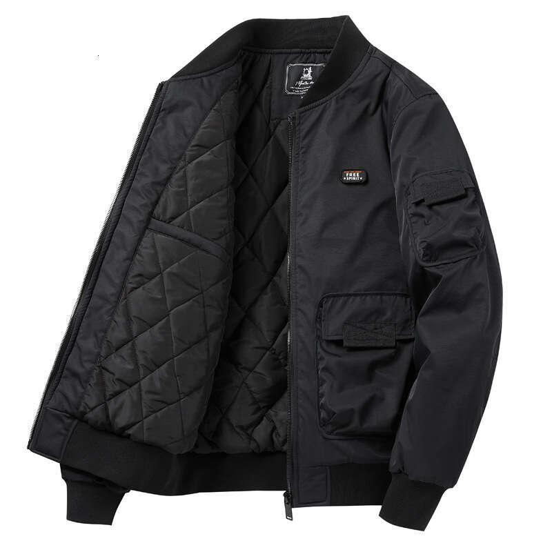 Autumn And Winter Flying Lamb Fleece Thickened Double Sided Wear Contrast Wide Version Stand Up Collar For Men AF