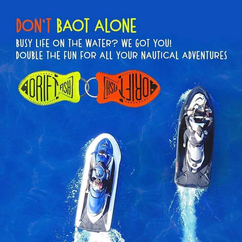 Floating Keychain Boat Keychain Float Key Ring Neoprene Fish Shaped Buoyant Key Fob for Swimming Water Sport Accessories G250802