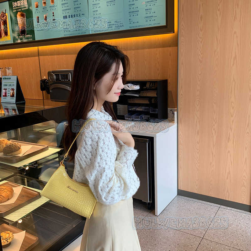 Womens Bag 2025 Spring Summer Trendy New Single Shoulder Bag Letter Pattern Trendy Underarm Bag Womens Bag H250804