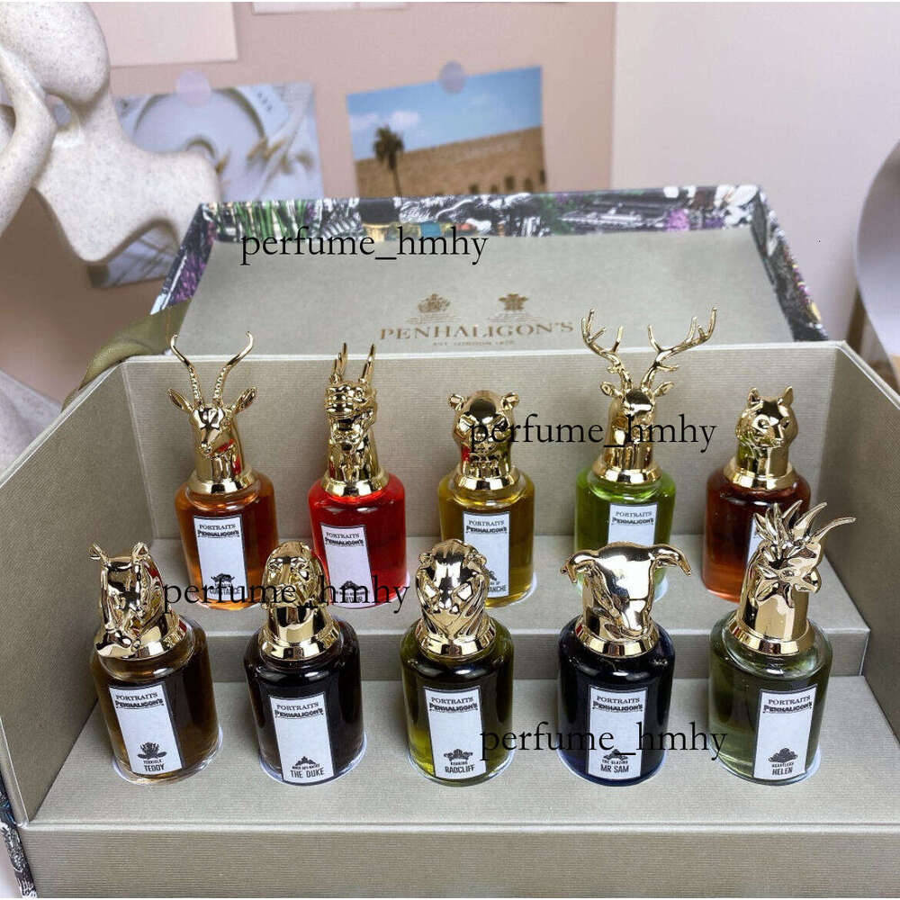 library Portraits scent perfume set 10PCS animals fragrance arthur teddy the duck helen mr sam duchess rose lady blanche contanse elegant smell 10ml with gift