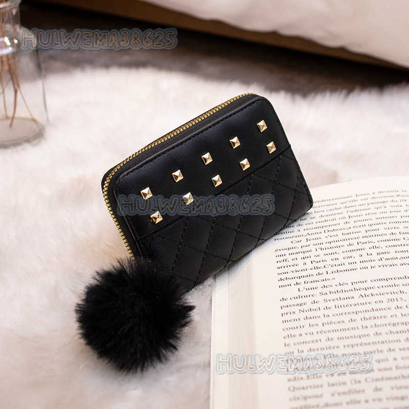 2025 New Fashion Womens Wallet Clutch Short Coin Purse Quilted Decor Card Holder H250804