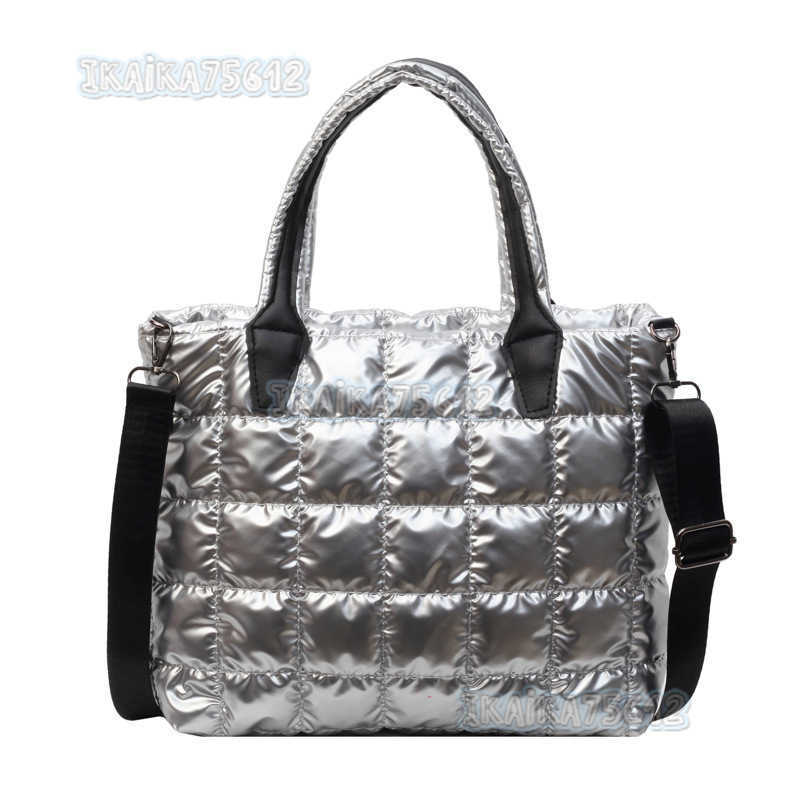 2025 Spring New Large Capacity Handbag Womens Fashion Solid Color Quilted Tote Bag Womens Single Shoulder Crossbody Bag H250804