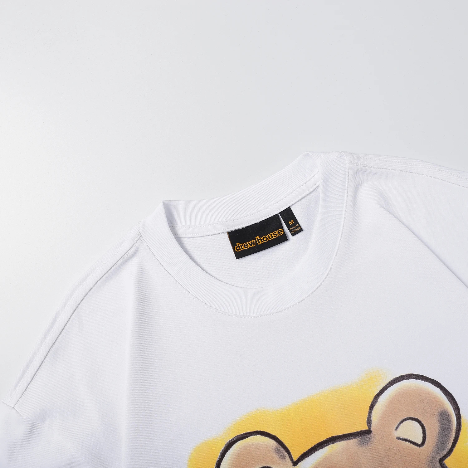 DREW HOUSE New Men's Clothing vintage T shirt men's and women's Bear printed loose short sleeve T-shirt Designer luxury