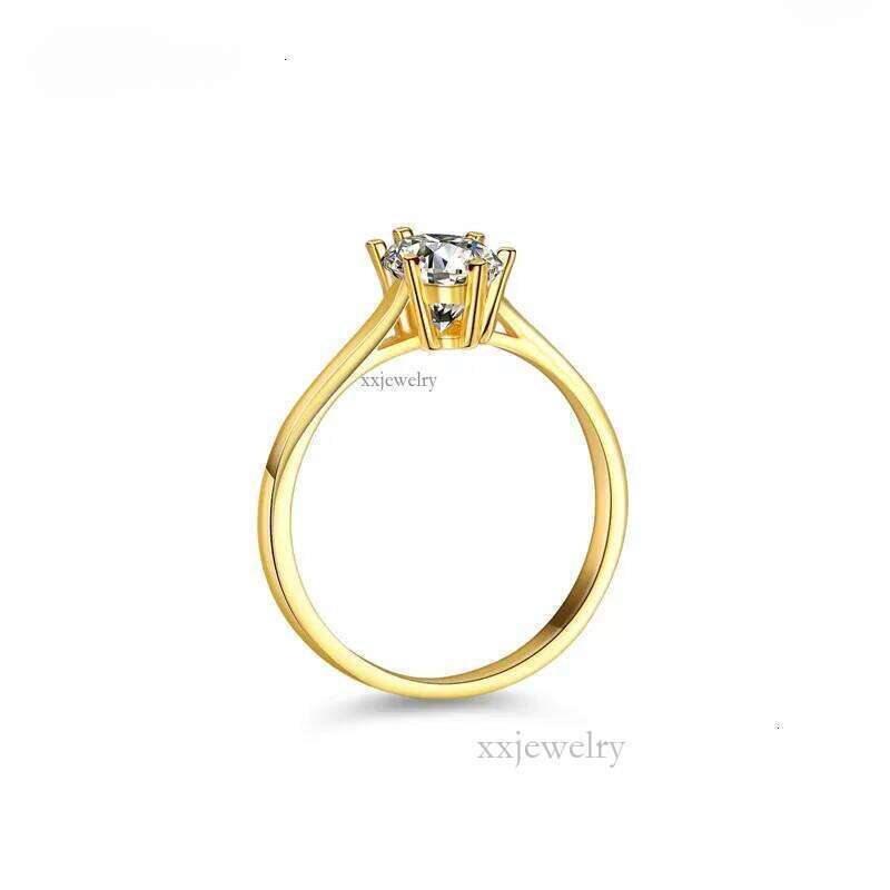 Cluster Rings Sier Original 1 Brilliant Cut Dia Test Past Marquise D Color Moissanite Wedding Ring For Women Gemstone Jewelry