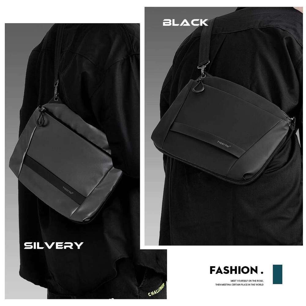 Lifetime Warranty Crossbody For Men Expandable 9 Inch TPU Casual Shoulder Bag Light-Weight Mini Sling Bags Messenger Pack