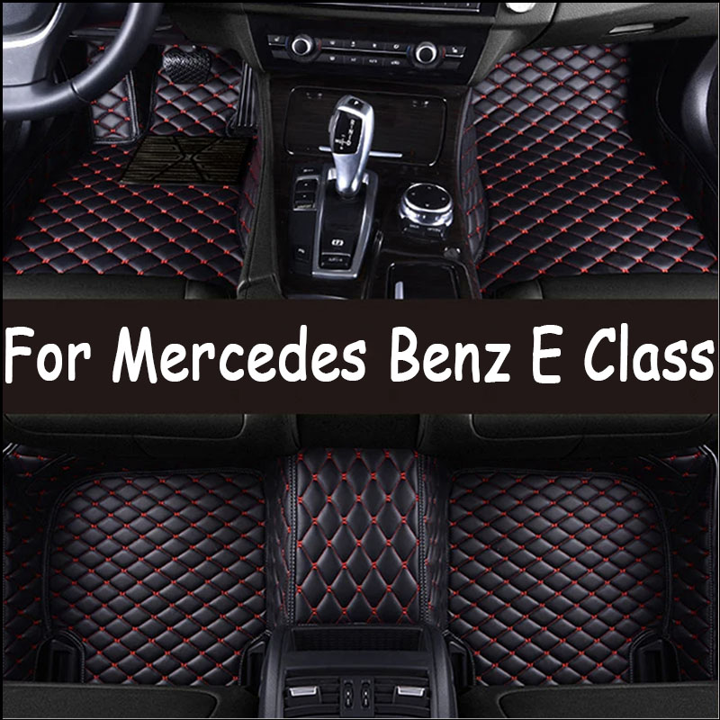 PU Leather 3D Luxury Customized Car Floor Mat for Benz E Class W213 2019 to 2023 Car Interior Accessories