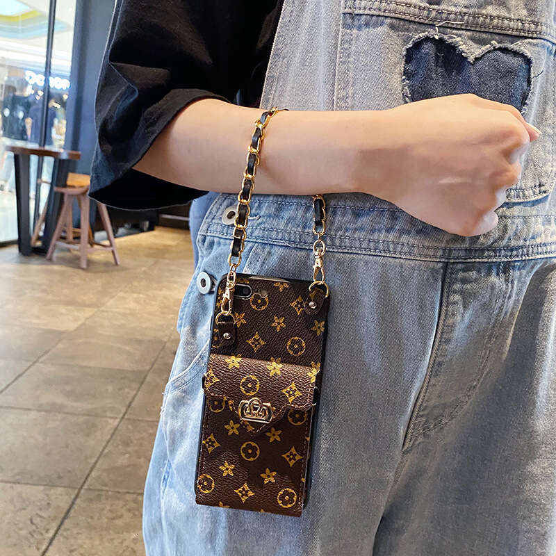 Compatible with Apple 15 Phone Case iPhone 13 Premium Feel Monogram 12 Pro Max Coin Card Holder XR New Women's Style XS