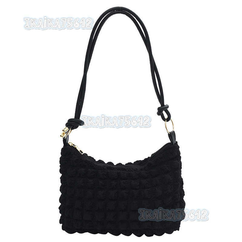 2025 Bag for Women Soft Wrinkled Underarm Bag Fashionable Trendy Single Shoulder Bag Style Simple H250804