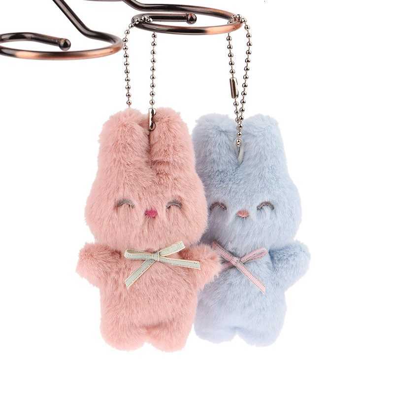 ute Squinting Rabbit Plush Toy Cartoon Bunny Pendant Soft Stuffed Doll Keychain Backpack Car Bag Key Ring Decor Kid Gift G250802