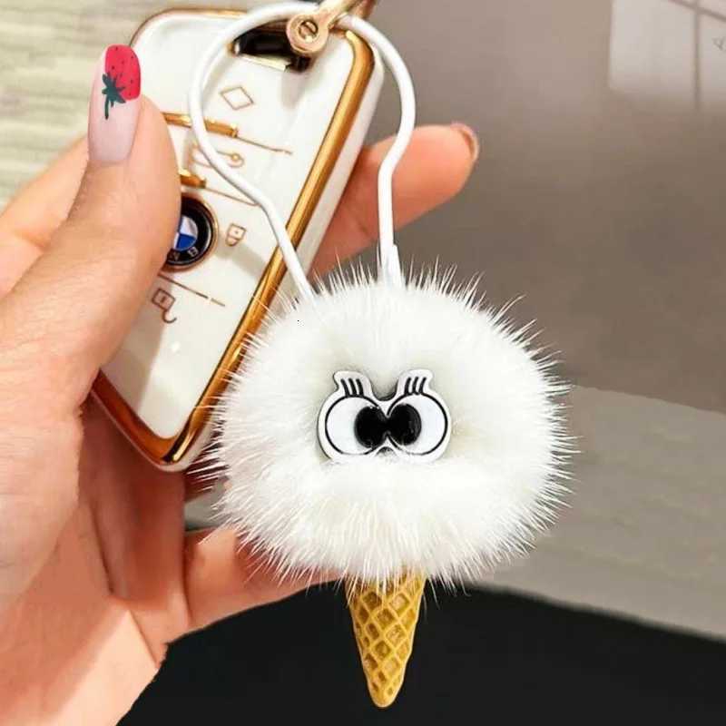 luxury jewelry Interesting little devil keychain Halloween pendant pom-pom monster keychain accessories Cute gift G250802