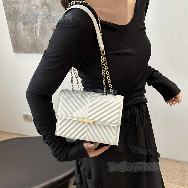 2025 New Personalized Niche Design Casual Solid Color Simple Small Bag Women Chain Shoulder Crossbody Small Square Bag H250804