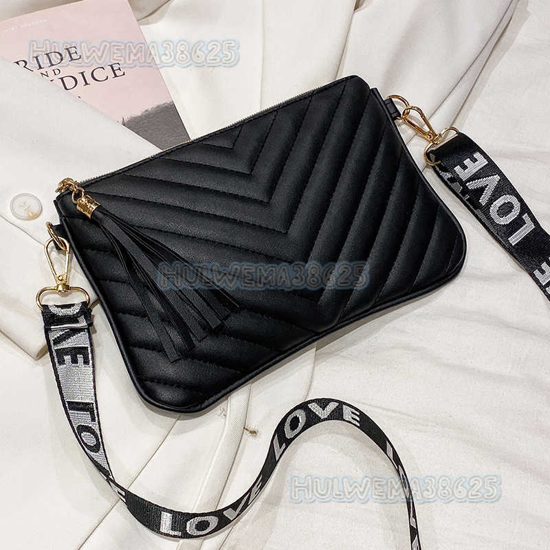 V-pattern Embroidery Bag 2025 Bag Female Ladies Bag Personalized Shoulder Bag and Sweet Cross Bag H250804