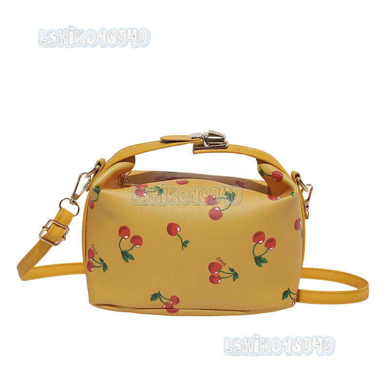 Fresh Cherry Print Stylish 2025 New Summer Cute Trendy Sweet Fashion Crossbody Shoulder Bag H250804