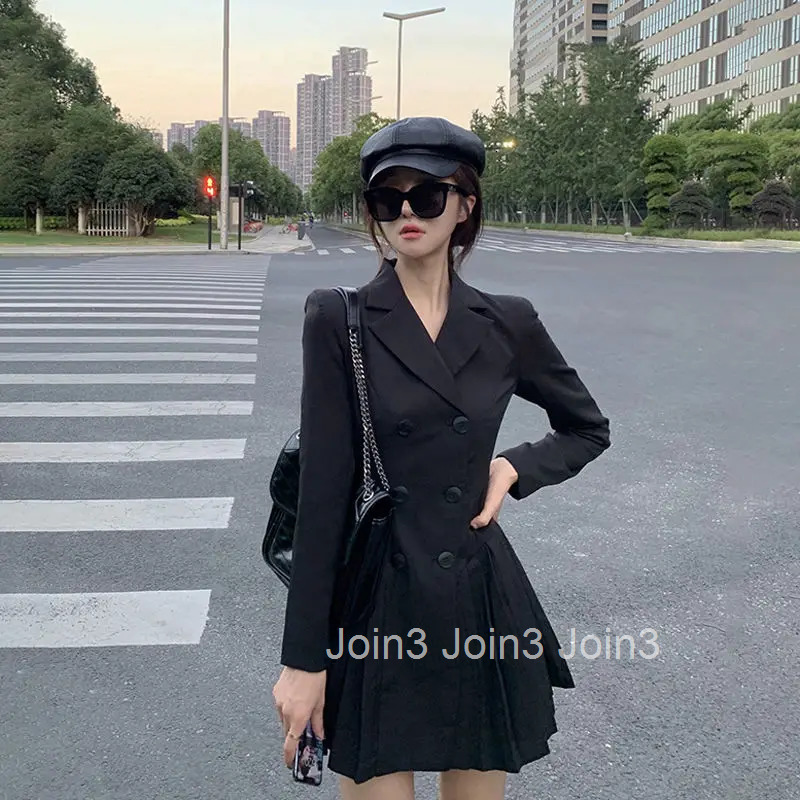 Womens Dress Blazer Clothing Chic and Elegant Pretty Female Dresses Formal Occasion Spring Retro Promotion Loose X Xxl Y2k