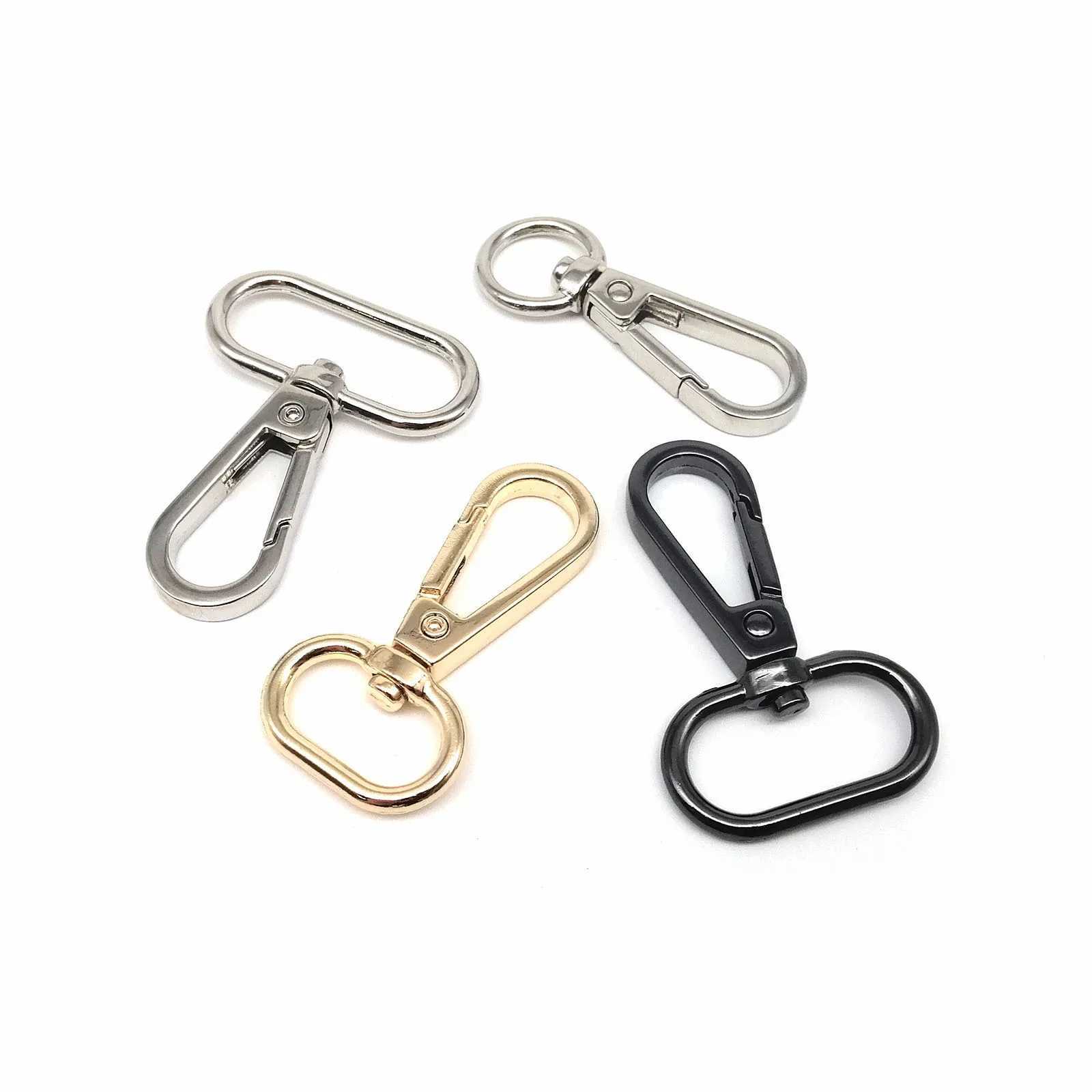 Metal Swivel Lobster Leather Bag Handbag Purse Shoulder Strap Belt Clip Trigger Buckle Keychain Key Ring Dog Chain Collar Clasp G250802