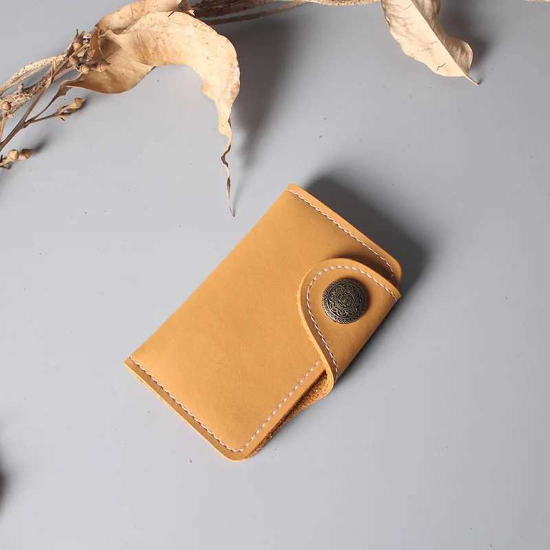 Leather Waist Key Pouch - Multi-Functional Organizer with Card Holder Snap Button Hands-Free Wallet for Men Women G250802