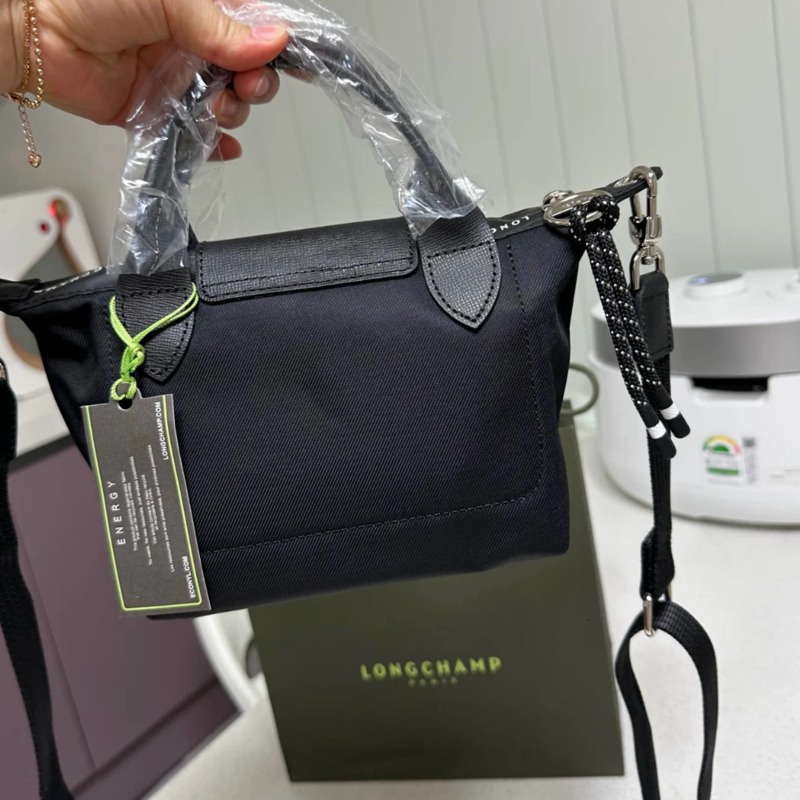 5A French Longchamp Mini Dumpling Commute Versatile Crossbody Handbag Womens Small Bag With Perforated Shoulder Strap Large Shopping Bag Portable shopping Long