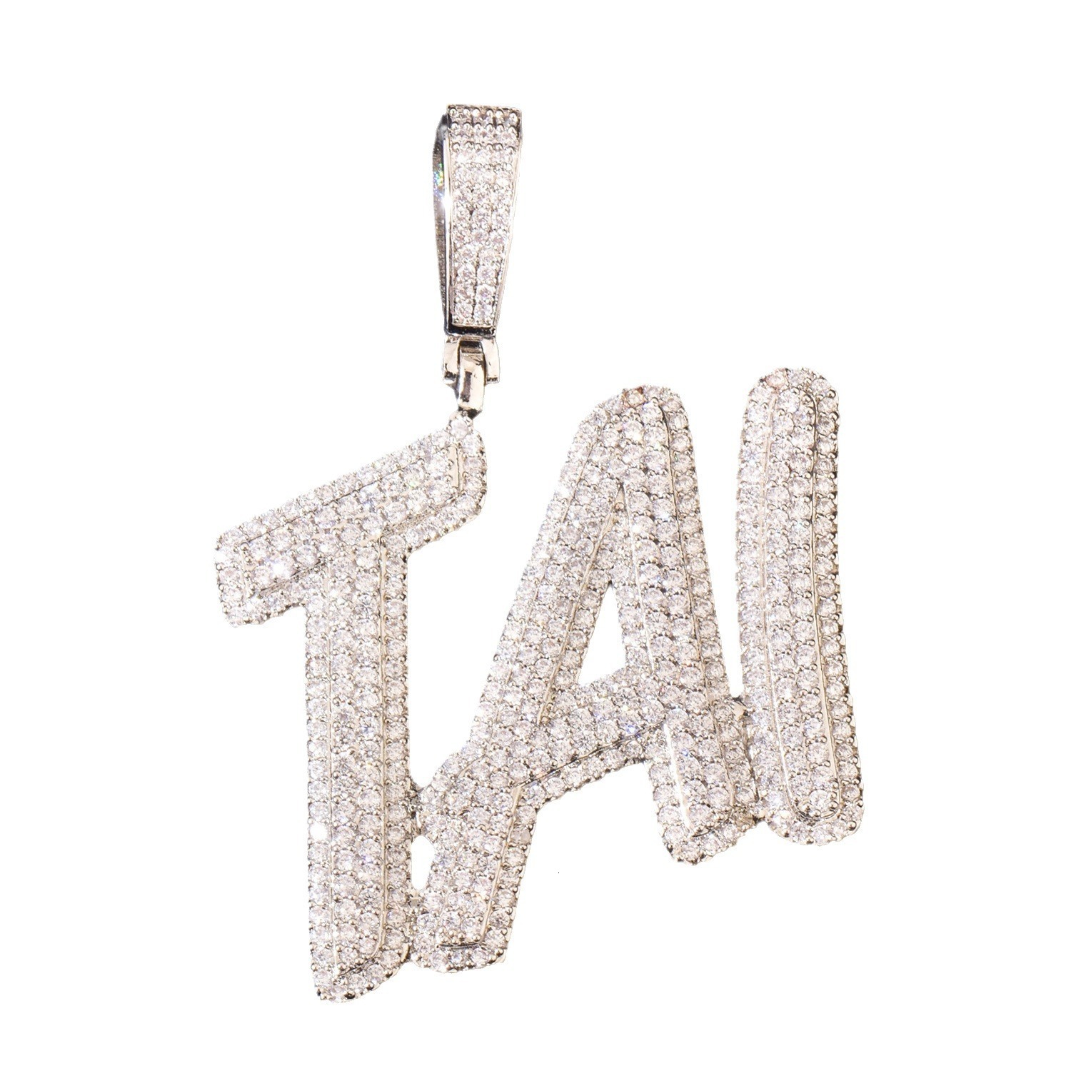 Hip-Hop Tingjie New Dollar Sign Buckle Fat Body Letter DIY Splicing Necklace Fashion Trendy Jewelry250222