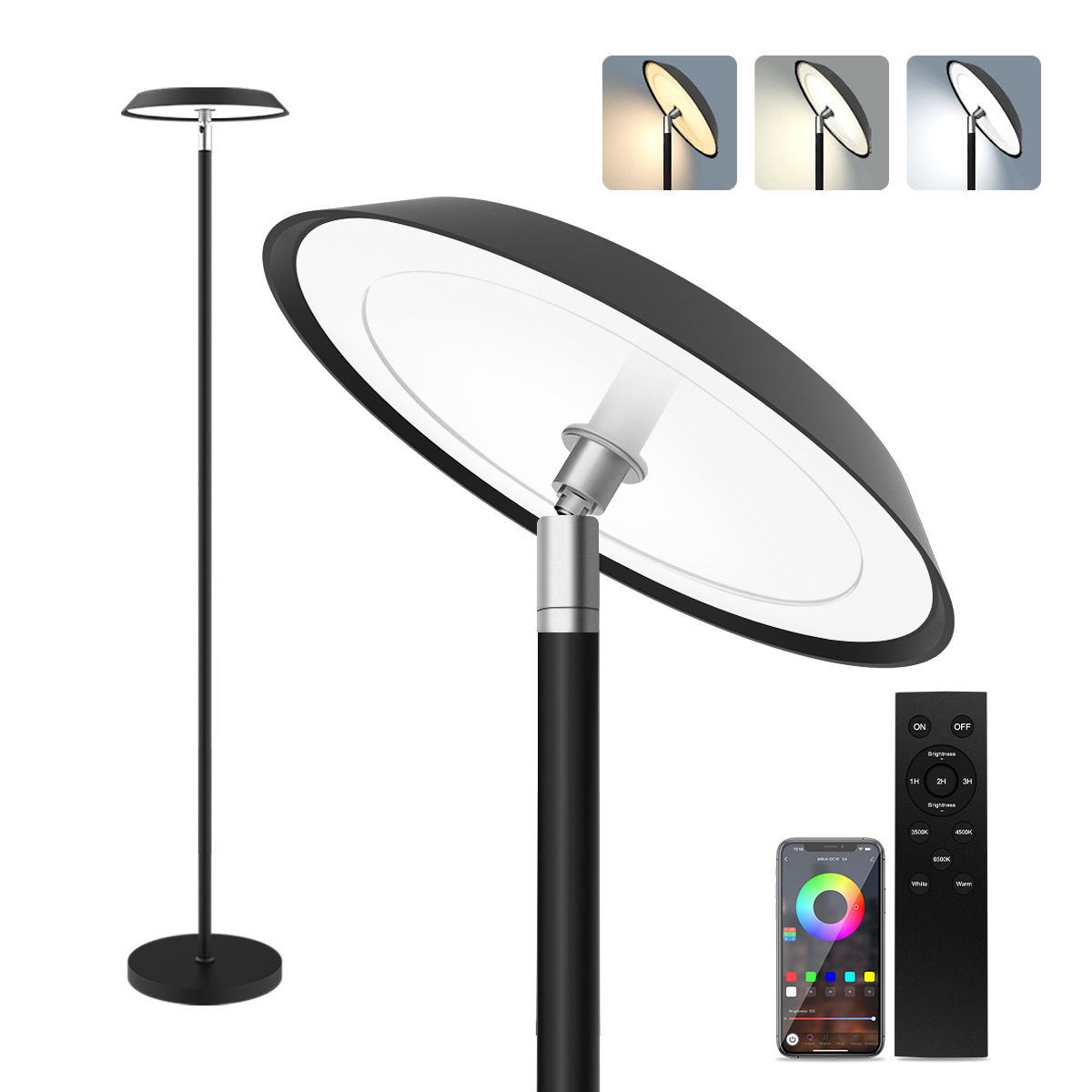 Modern Minimalist Floor Lantern in Elegant Form Offers Cozy Atmosphere by Your Couch Area Sky Lamp HCP046