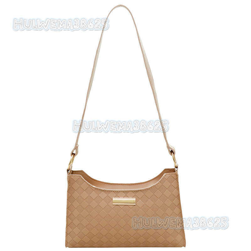 Womens Bag 2025 Spring Summer New Trendy Fashion Plaid Gold Label Underarm Bag Shoulder Bag H250804