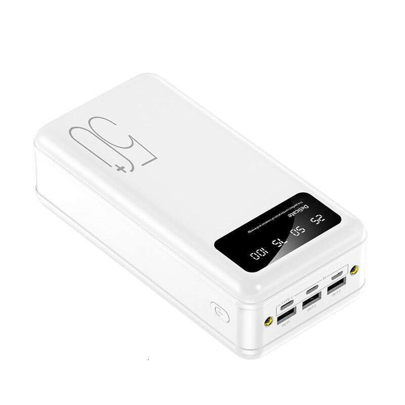50000Mah Solar-Ready Power Bank With PD Fast Charge, 3 USB Ports, Custom - Portable Outdoor Charger For Camping, Travel, Emergency Backup