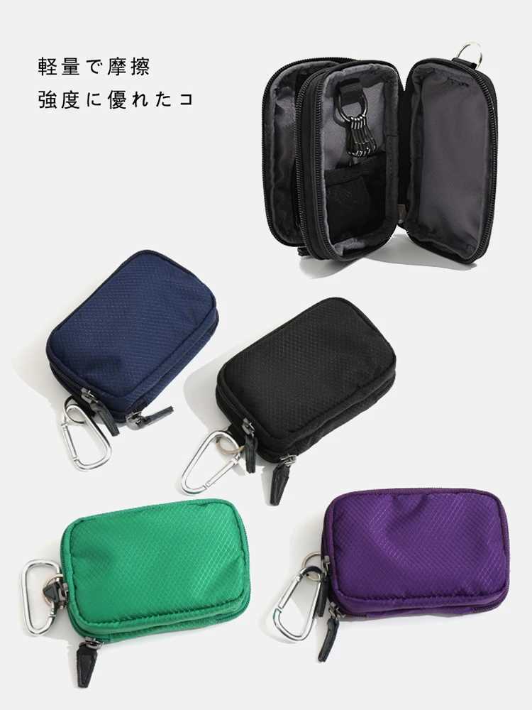 Japanese Style Casual Key Wallet Waterproof Small Pouch Designer Key Organizer Coin Purse Key Pouch Wallet Purse Men Wallet G250802