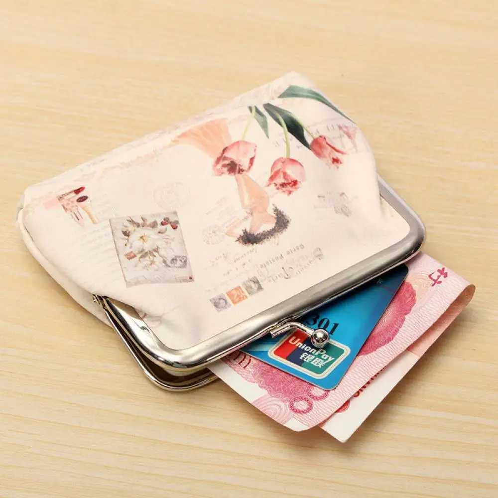 Women Vintage Printing Coin Purses Girl Hasp Change Wallet Ladies Clutch Change Purse Female Mini Money Bag Canvas Wallet 2022 G250802