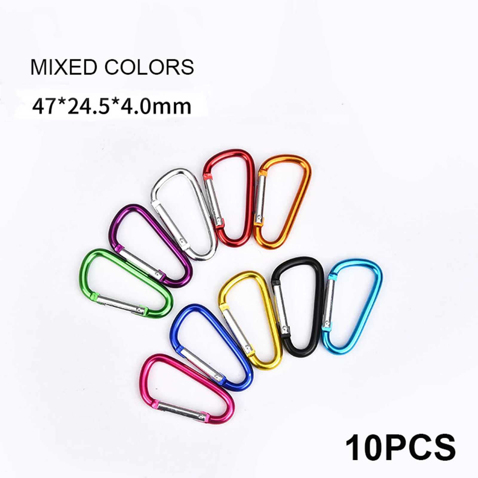 10PCS Small S Type D Gourd Round Star Heart Shaped 5cm Carabiner Set 10pcs Hook Clips Keychain G250802