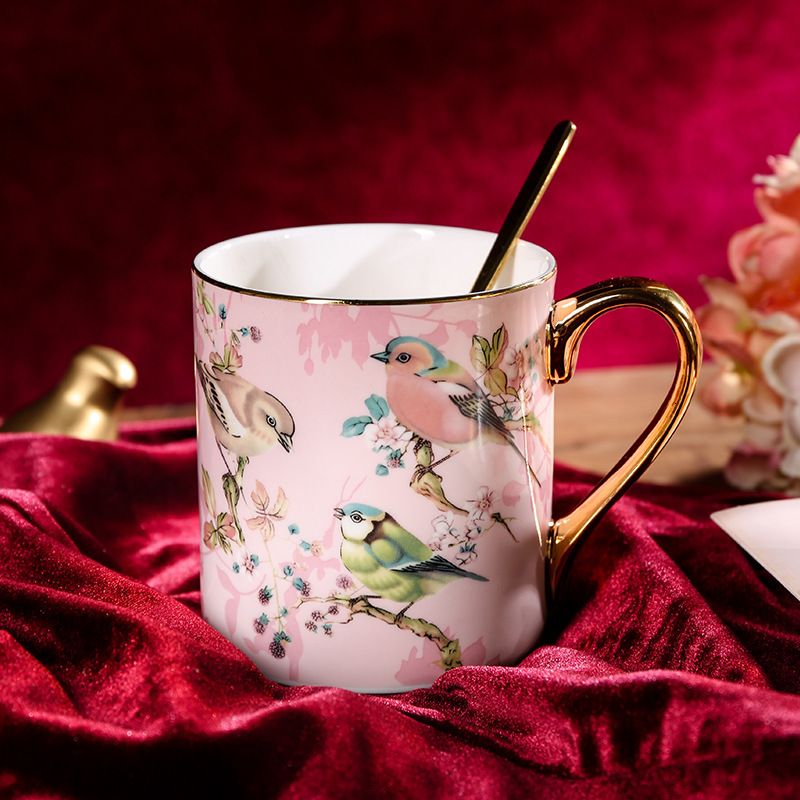 Meidao Coffee High-end Exquisite Bone China Large Capacity Mug Designer Style Afternoon Tea Cup Set designer luxcury