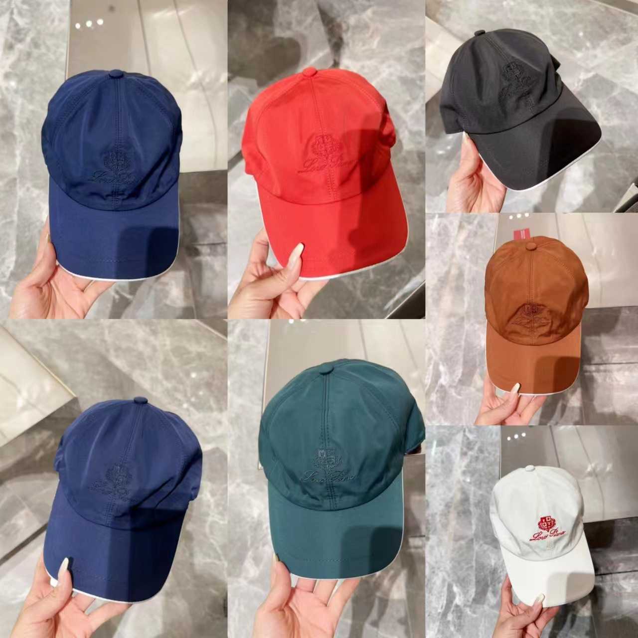 LP duckbill cap with embroidered letters for all seasons double layered soft top baseball cap with adjustable elasticity outdoor casual hat shape J250802