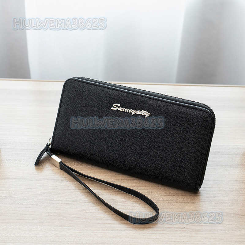 Womens Bag 2025 New Simple Fashion Lychee Pattern Clutch Long Wallet H250804