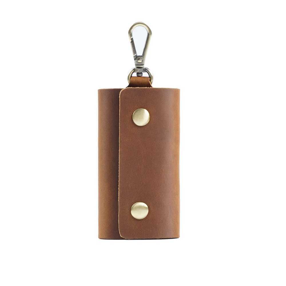100% Genuine Leather Multi-function Key Bag High Quality Crazy Horse Leather Key Pouch Unisex Leather Business Gift G250802
